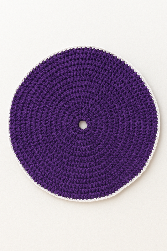 Handcrafted Wool Crochet Mat – Cozy Dining Accent, Set of 4