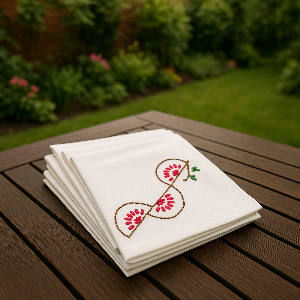 Cotton Table Cloth ,made with wool,set of 1