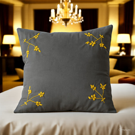 Cushion Cover with Stain Stitch 16x16,Set of 2