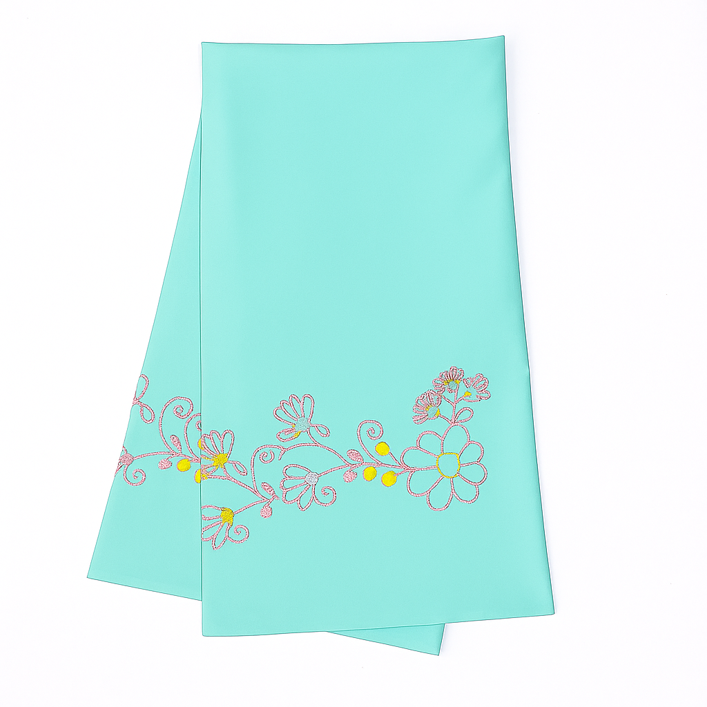 Stem Stitch Handwork with Cotton Thread on Cushion cover 16x16, Set of 2.