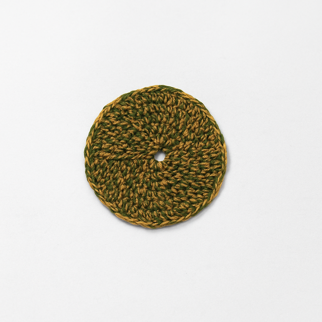 Crochet Glass mat ,made of wool, set of 4