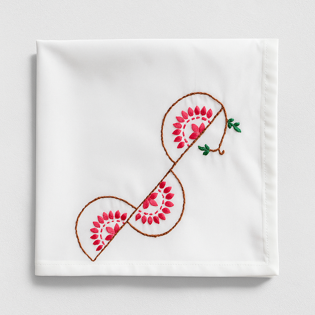 Cotton Table Cloth ,made with wool,set of 1