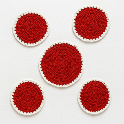 Handmade Crochet Wool Dining Set – 6 Pcs (Jug & Glass Mats)