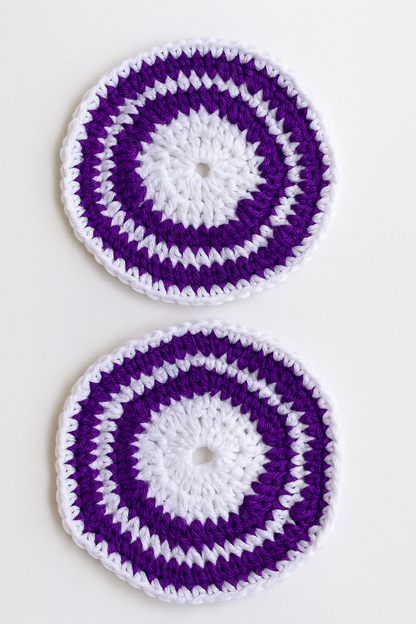 Handcrafted Wool Crochet Mat – Cozy Dining Accent, Set of 4