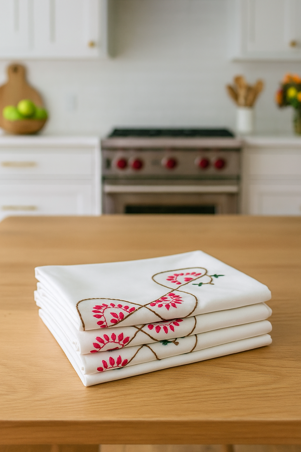 Cotton Table Cloth ,made with wool,set of 1