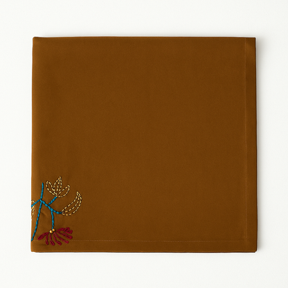 Lazy Daisy Stitch with Anchor thread on Cushion cover 16x16inch, Set of 2.