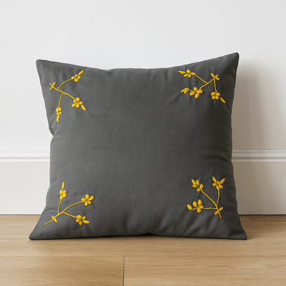 Cushion Cover with Stain Stitch 16x16,Set of 2