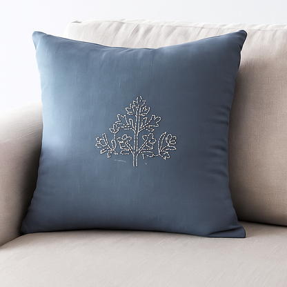 Running Stitch Handwork with cotton thread on Cushion 16x16, Set of 2