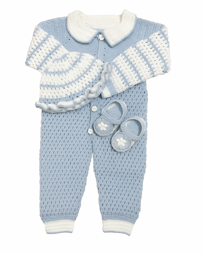 Crochet Baby Clothing Set – Soft Handmade Outfit for 15-Month Infants